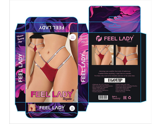 Kırmızı Lingerie Set – Metalik Askılı, Şık & Özel Tasarım